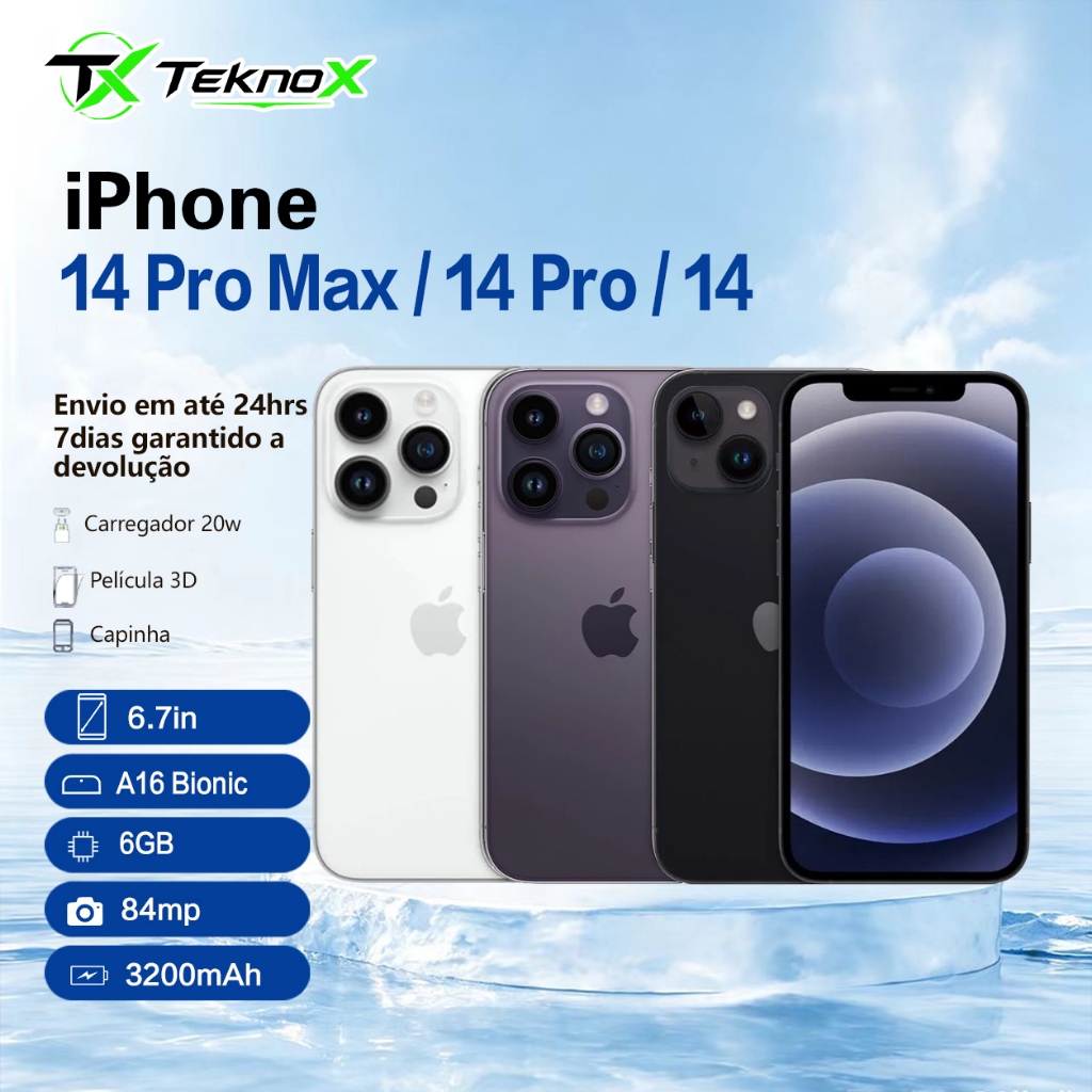 Celular Iphone 14/ 14 Pro/ 14 Pro Max 128gb/ 256gb 100% Original