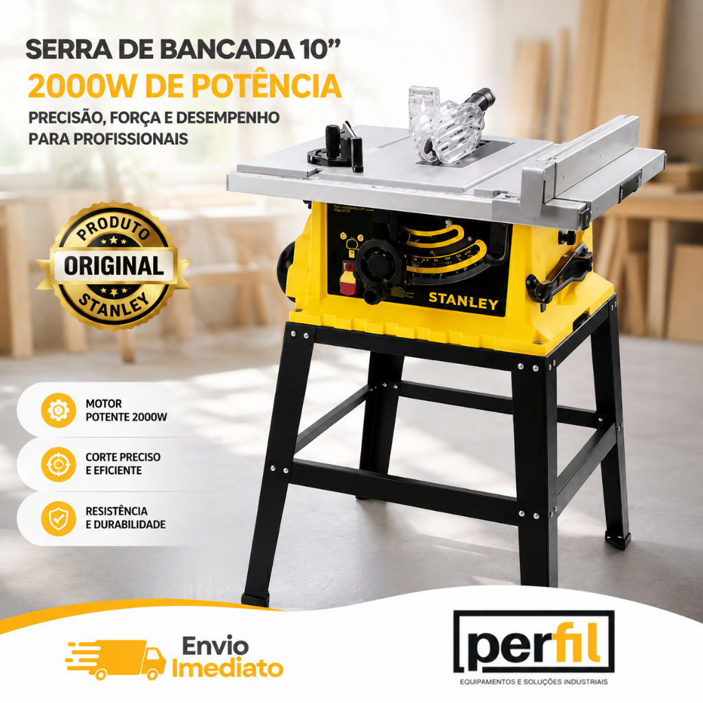 Serra De Bancada Circular 220v 2000w 10" Stanley serra circular para madeira serra de bancada Stanley