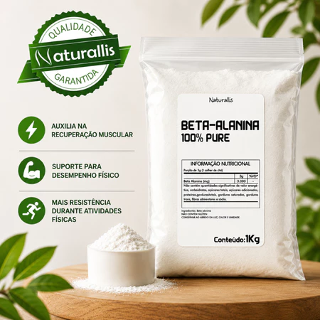 Beta Alanina em pó 100 Pura 1Kg Com laudo