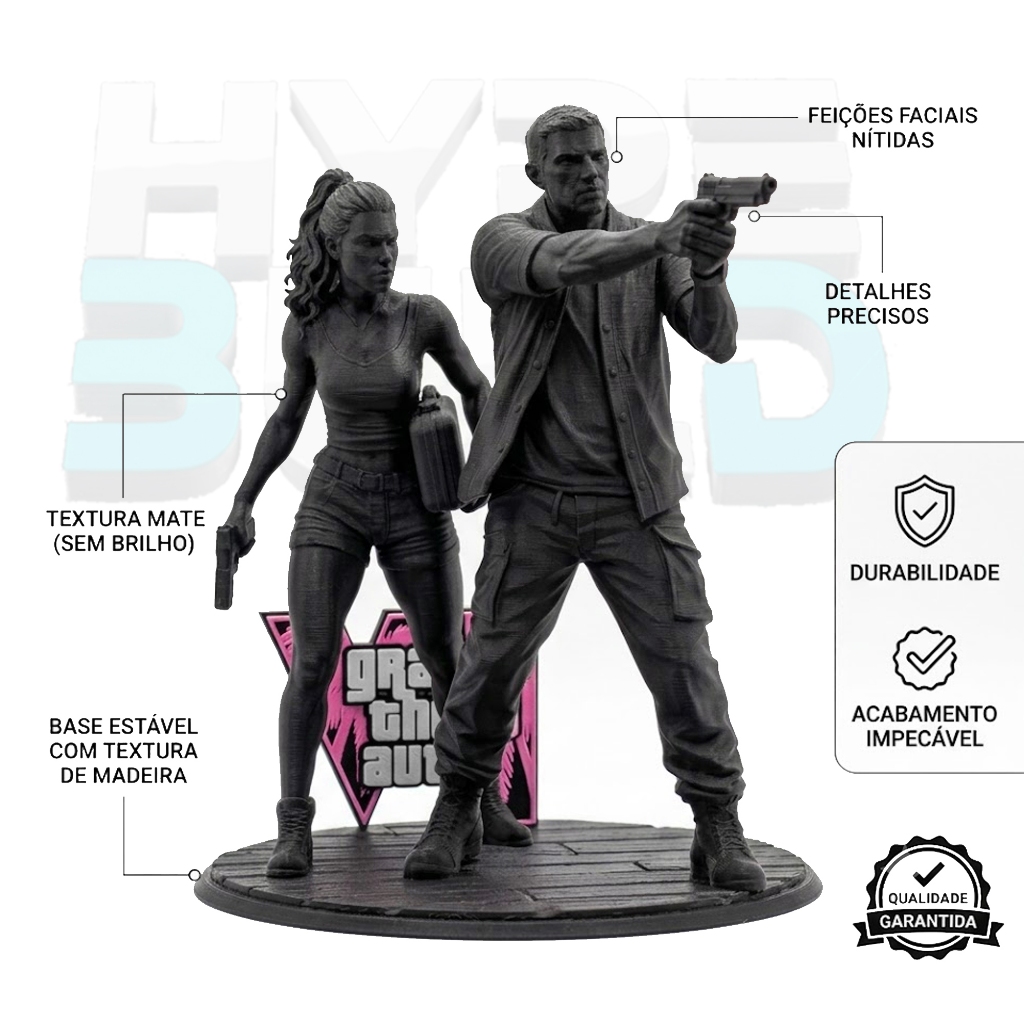 Diorama GTA VI Premium – Vice City Grand Theft Auto VI Colecionável — imagem 4