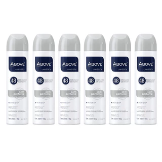 Kit 06un Desodorante Aerosol Above Unissex Sem Perfume 150ml