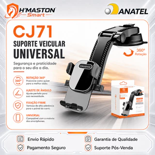 H'maston CJ-71 Suporte Celular Carro Suporte Para Celular Carro Suporte De Celular Para Carro Porta Celular Carro