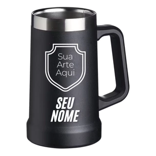 Caneca Chopp Térmica Cerveja Personalizada 710ml Nome - Logo - Empresa - Confraternização - Festa