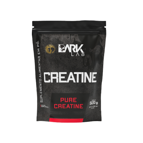 Creatina Monohidratada Pura Refil 500g Dark Lab - Creatina 100% Pura