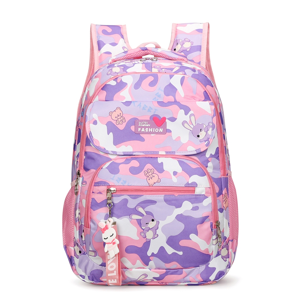 Mochila Infantil Escolar Colorida Desenho Animado Grande Resistente para Menino Menina Escola Passeio