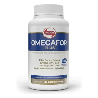 Omega 3 Vitafor Omegafor Plus 120 Caps EPA DHA Alta Concentração Original