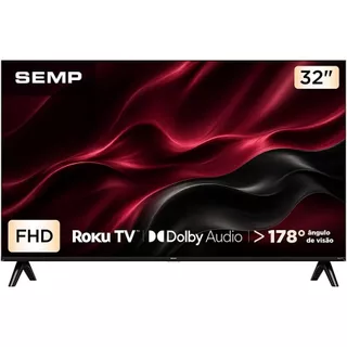 Smart TV SEMP 32" Full HD Roku TV - 32S42R