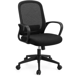Cadeira De Escritório Brin7 B7-011 Ergonômica Giratória com Ajustes de Altura e Apoio Lombar Confortável