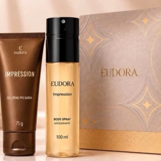 Kit Eudora Impression Body Spray 100 ML + Gel Pós Barba 75g