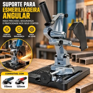 Suporte Para Esmerilhadeira 115mm 125mm De Bancada Com Mola