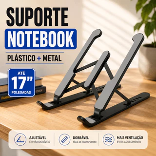 Suporte Apoio Para Notebook Tablet Celular Base Mesa Portatil Regulagem Dobravel