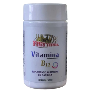 Vitamina B12 60 cápsulas 500mg - Rei Terra