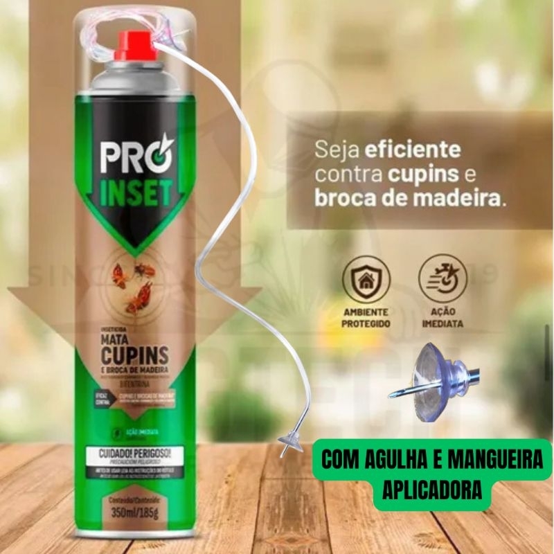 Mata Cupins com Agulha de Precisão Pro Inset 350ml - Veneno Elimina ...