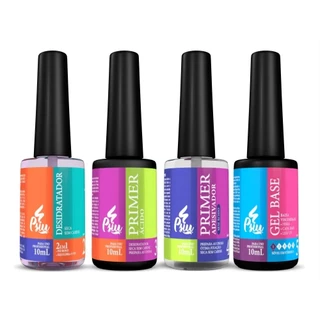 Kit Preparação Completo para Alongamento em Unhas Gel 4 itens Preparador - Psiu Cosmeticos em Oferta na Shopee
