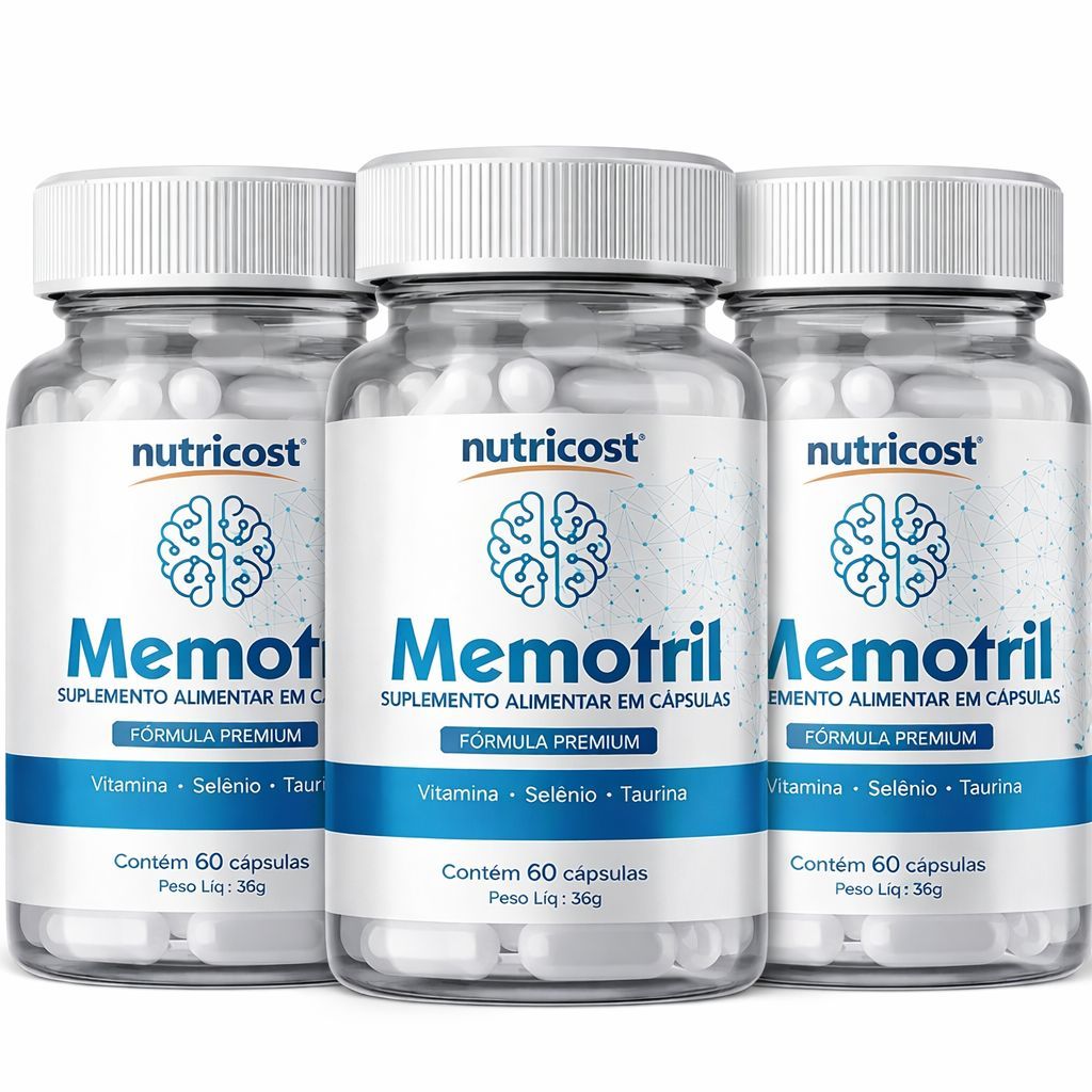 3 Memotril Nutricost Suplemento Natural para Memória | Shopee Brasil