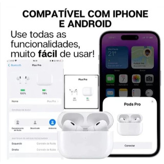 Fone De Ouvido Bluetooth Sem Fio Air Pods Pro 3 Para Android & iOS — foto 7 — Achou Levou Brasil