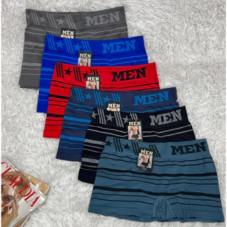 Kit 6 Cuecas Boxer Masculinas em Poliéster Premium – Conforto, Respirável, Secagem Rápida