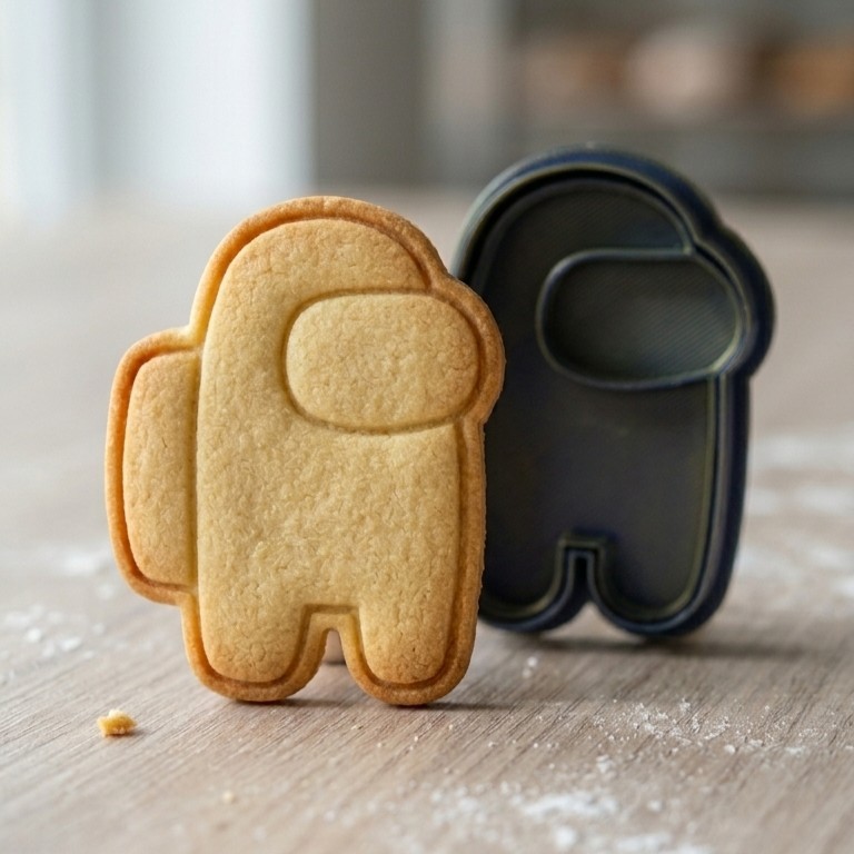 Cortador de Massas e Biscoitos Among Us - Biscuit - Pasta Am