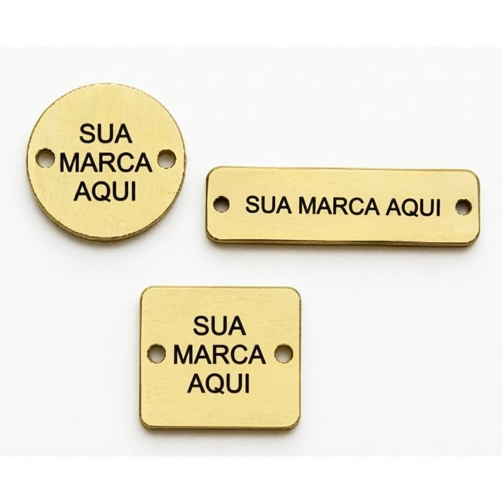 Conjunto Tag Etiquetas Douradas Personalizadas Em Acrílico Espelhado ...