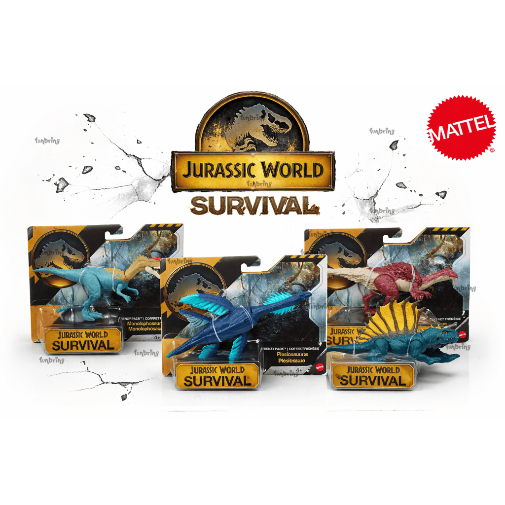 恐竜　7点セット Dinossauro 15 a 20 CM Jurassic World Frenzy Pack Survival