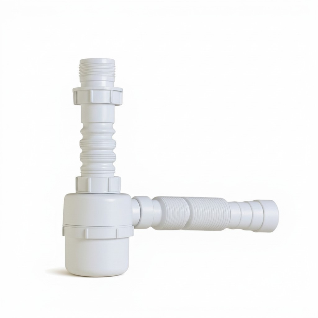 Sifão Universal Extensível Multiuso Corrugado Copo Branco | Shopee