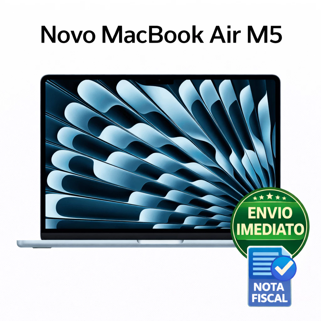 Novo MacBook Air M5 512gb SSD e 16GB Ram Super lançamento