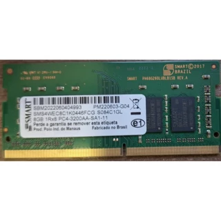 Memória Smart 8Gb PC4 3200MHz para notebook