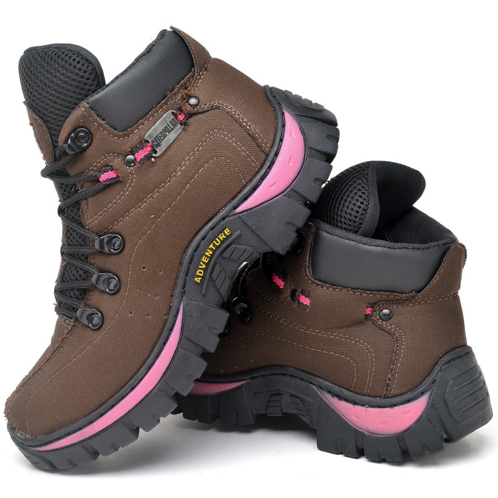 Bota Adventure Feminina Botinha Coturno Trilha Lona Reforçada | Shopee ...