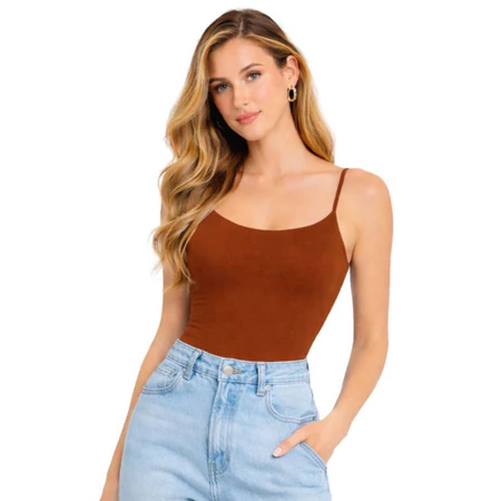 Regata Feminina Blusa Alça fina Poliamida Premium Fitness Casual com Bojo Removível