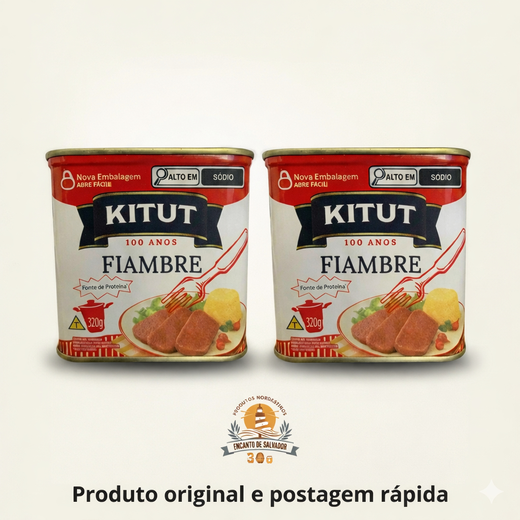 Kit 02 Kitut Fiambre Enlatado (02 latas de 320g cada) | Shopee Brasil