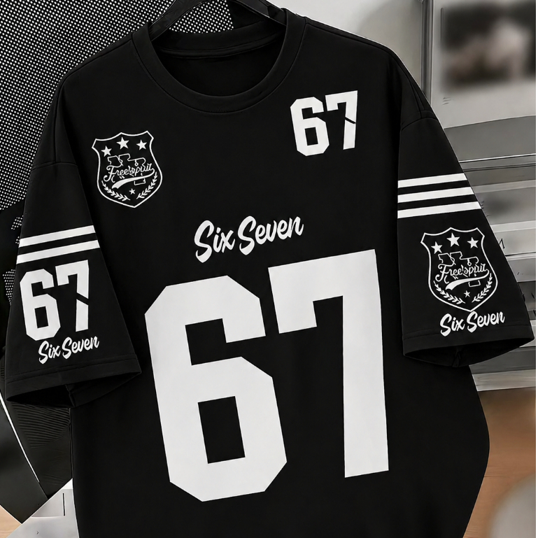 Camiseta Basica T-Shirt 67 Six Seven Streetwear Unissex Athletic