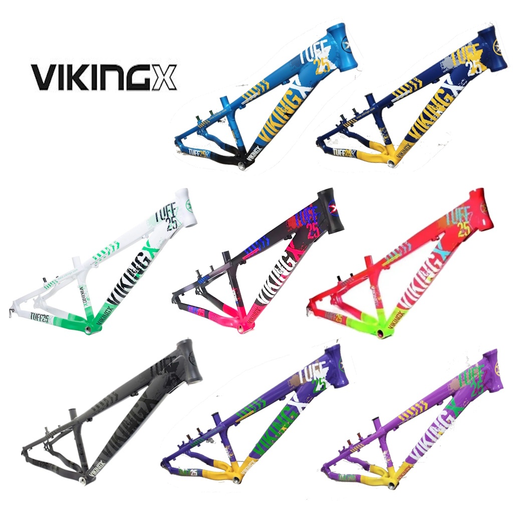 Quadro 26 Vikingx Dirt Jump Tuff X-25 Alumínio 6061 Grau Freeride