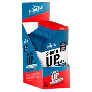 Shark Up Black Pré Treino em Gel C/10 Unidades 30g cada - ShakPro
