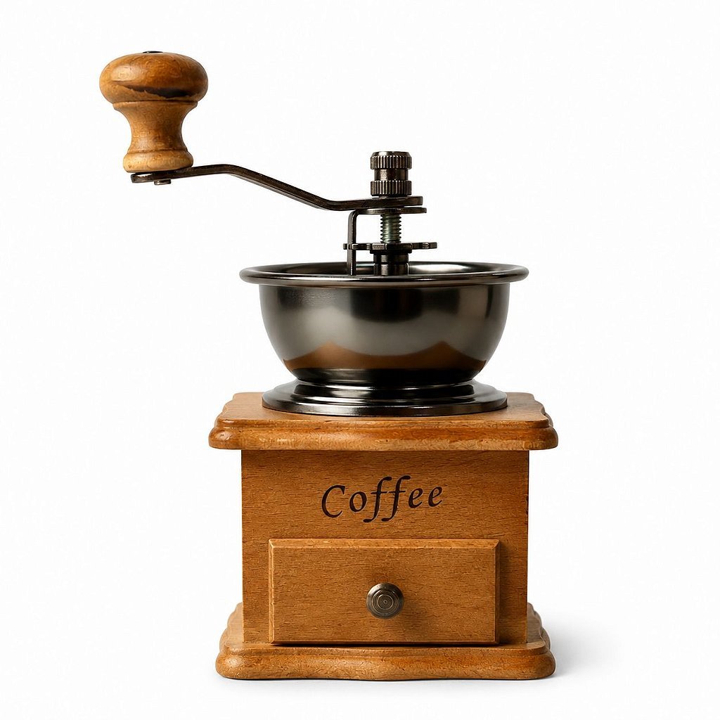 Mini Moedor de Café Manual Manivela Retrô Tabaco Lorben