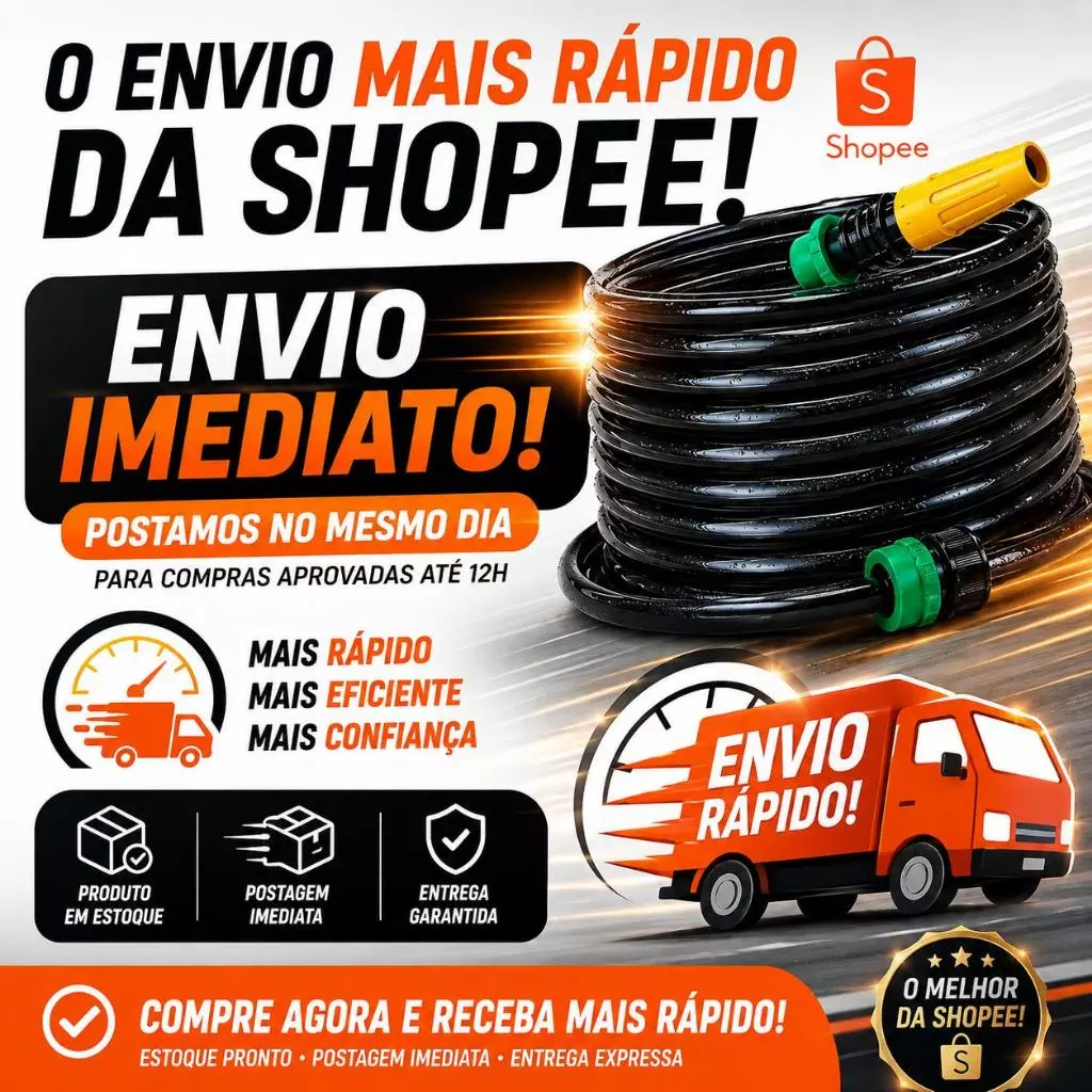 Mangueira de Jardim Anti-Dobras Reforçada Preta Completa com Bico e Conector de Torneira | Mangueira Não Dobra