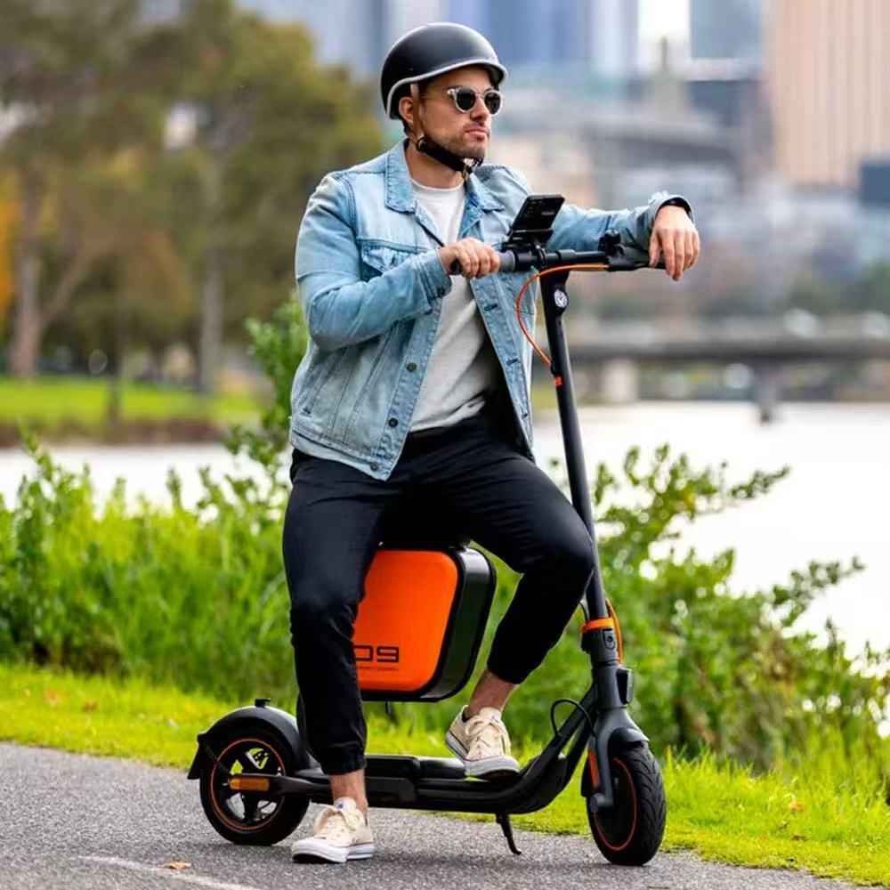 Patinete com Banco Elétrico Dobrável 350W Autonomia 35KM 150KG