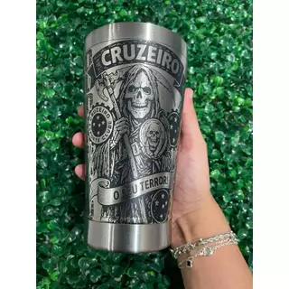 Copo Térmico CRUZEIRO Personalizado em 360 Graus 473 ML