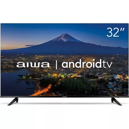 Smart TV AIWA 32” Android HD Borda Ultrafina HDR10 Dolby Áudio AWS TV 32 BL 02 A