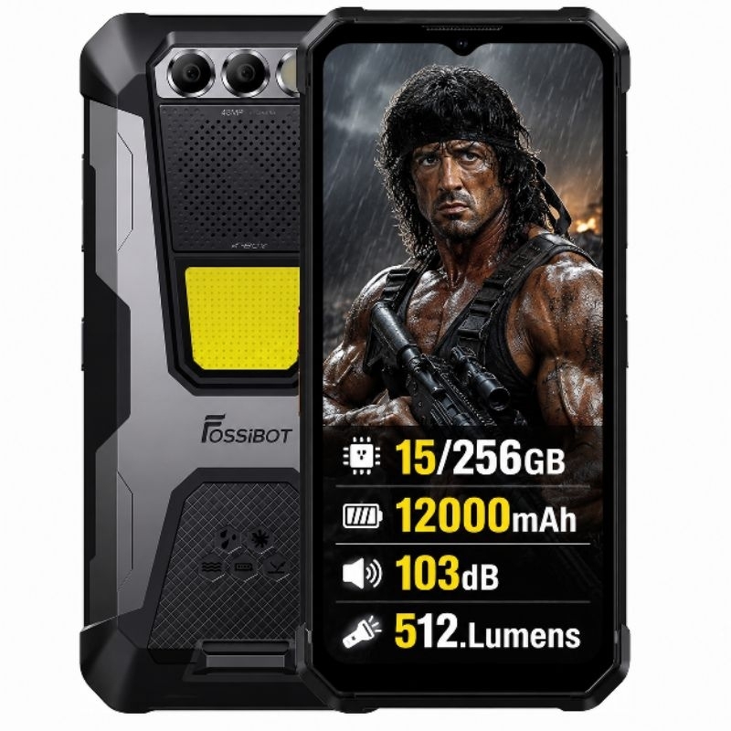FOSSIBOT F106 PRO 12000mAh 15/256GB SMARTPHONE ROBUSTO PARA