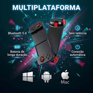 Gamepad Controle Ajustável Bluetooth Controlador de Jogo Android IOS PC BSP-D3