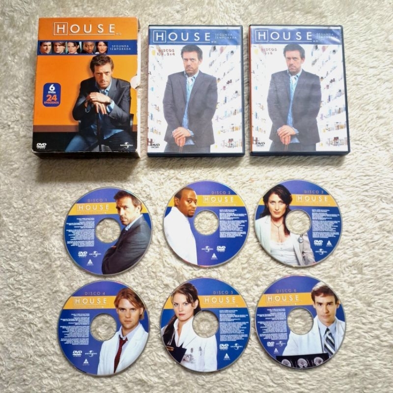 Box Dvd série Dr. House - 1, 2, 3, 4, 5, 6, 7 Temporadas Completas