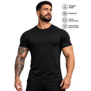 PROMOÇÃO Camiseta Dry Fit Masculina Lisa Casual Treino Academia Esportes Exercícios Corrida