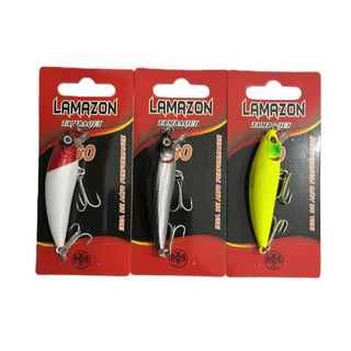Kit 3 Isca Artificial Meia Água 6cm 5,5gr Estilo Inna 60 Tambaqui 60 Pronta Entrega