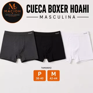 Kit 3 Cuecas Box HOAHI Masculina Sem Costura P/M