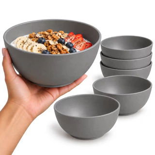 Kit 4 Cumbuca Grande Bowls 1100ml Tigelas de Plástico 1100ml Sopa Salada BPA Free