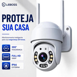 Câmera de Segurança WiFi Externa 1080P PTZ 355° Visão Noturna IP66 Áudio Bidirecional Yoosee