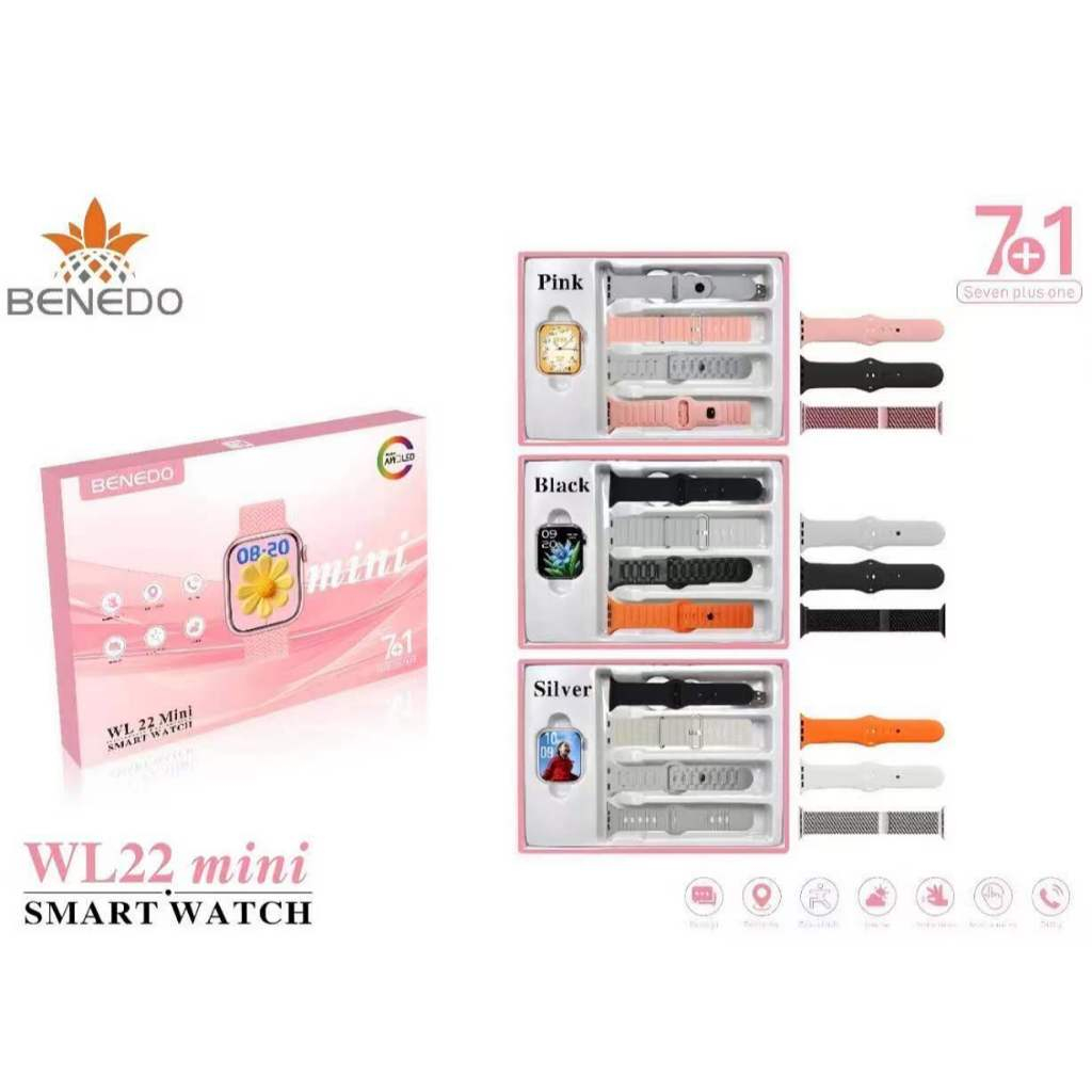 Smartwatch WL22 MINI(38MM) Relógio digital feminino Series 12 2026 ...