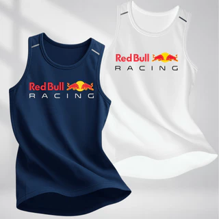 Kit 2 Regatas Red Bull F1 Dry Fit Masculinas Sem Manga Academia Musculação Treino
