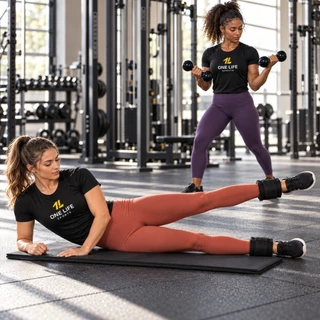Kit Aeróbico em Casa Caneleira 5kg Halter 2kg Colchonete Treino Funcional Fortalecimento Muscular