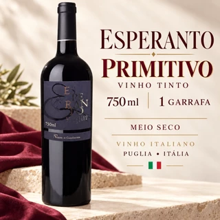Vinho Tinto Italiano Esperanto Primitivo Puglia 750ml